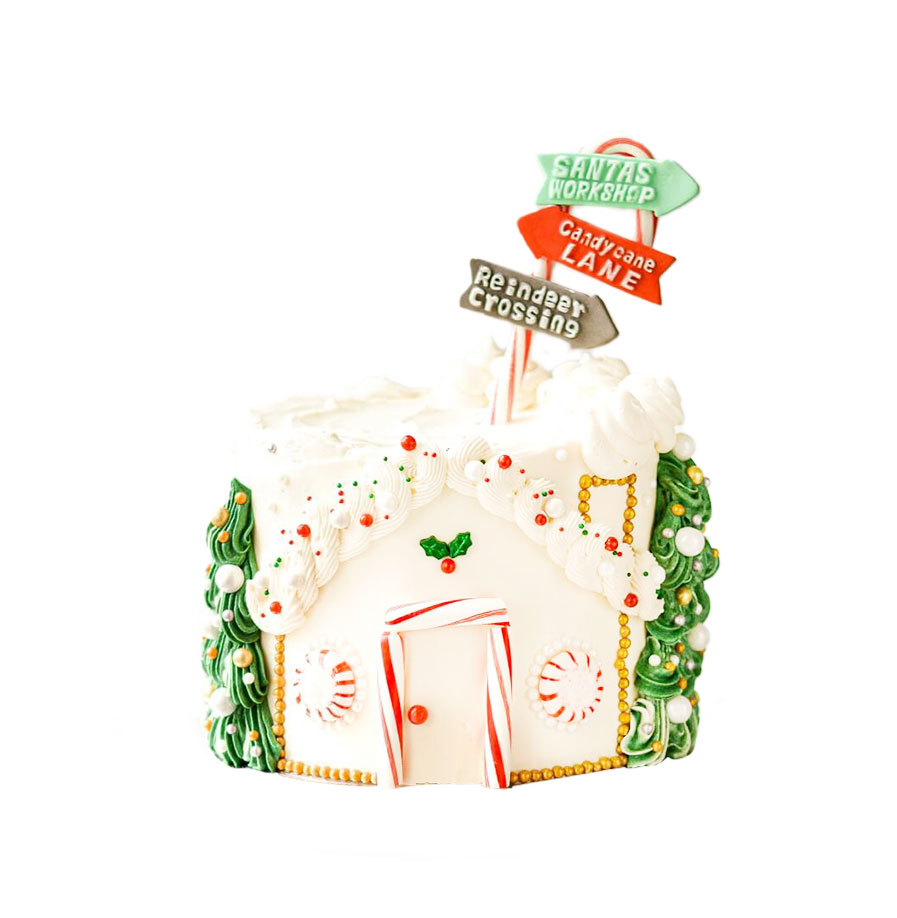 Christmas House Cake