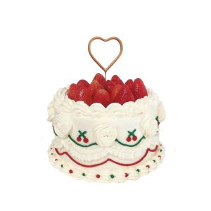 Strawberry Heart Vintage Design Cake