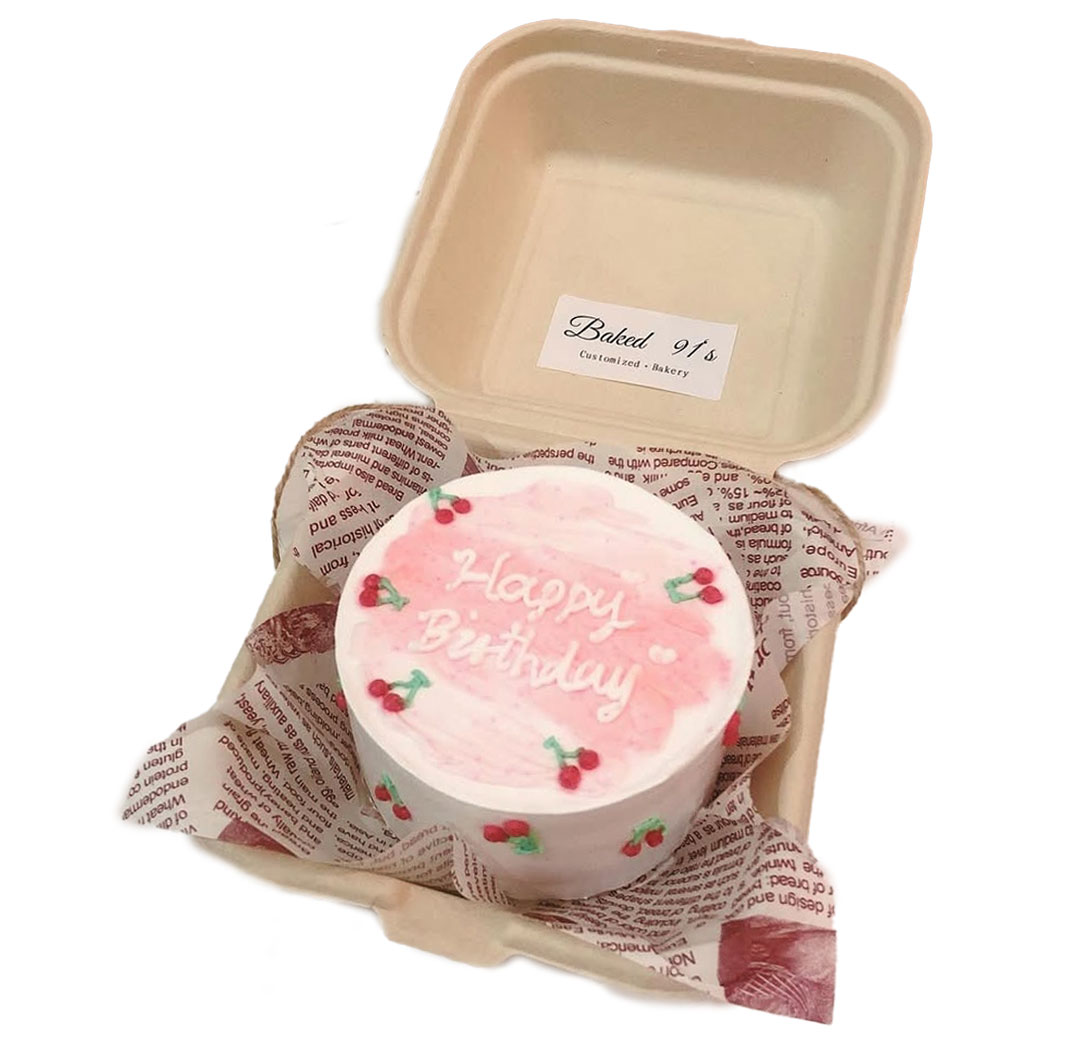 Classic Cherry Garden Bento Cake
